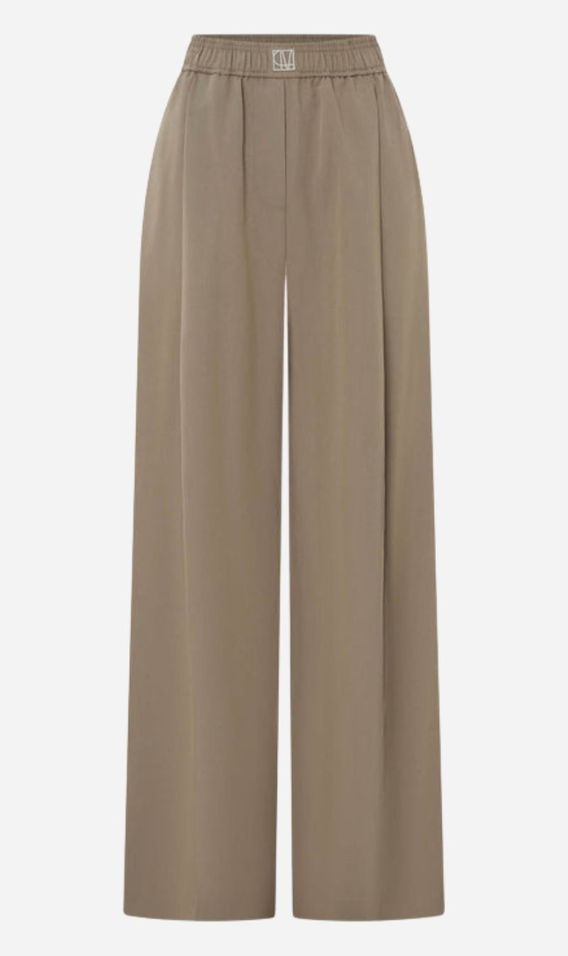 Camilla and Marc | Zeno Monogram Elastic Pant - Khaki