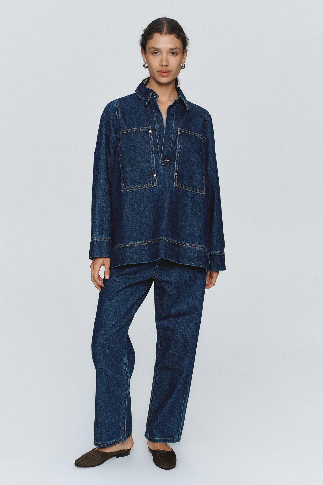 Marle | Elka Shirt - Washed Indigo