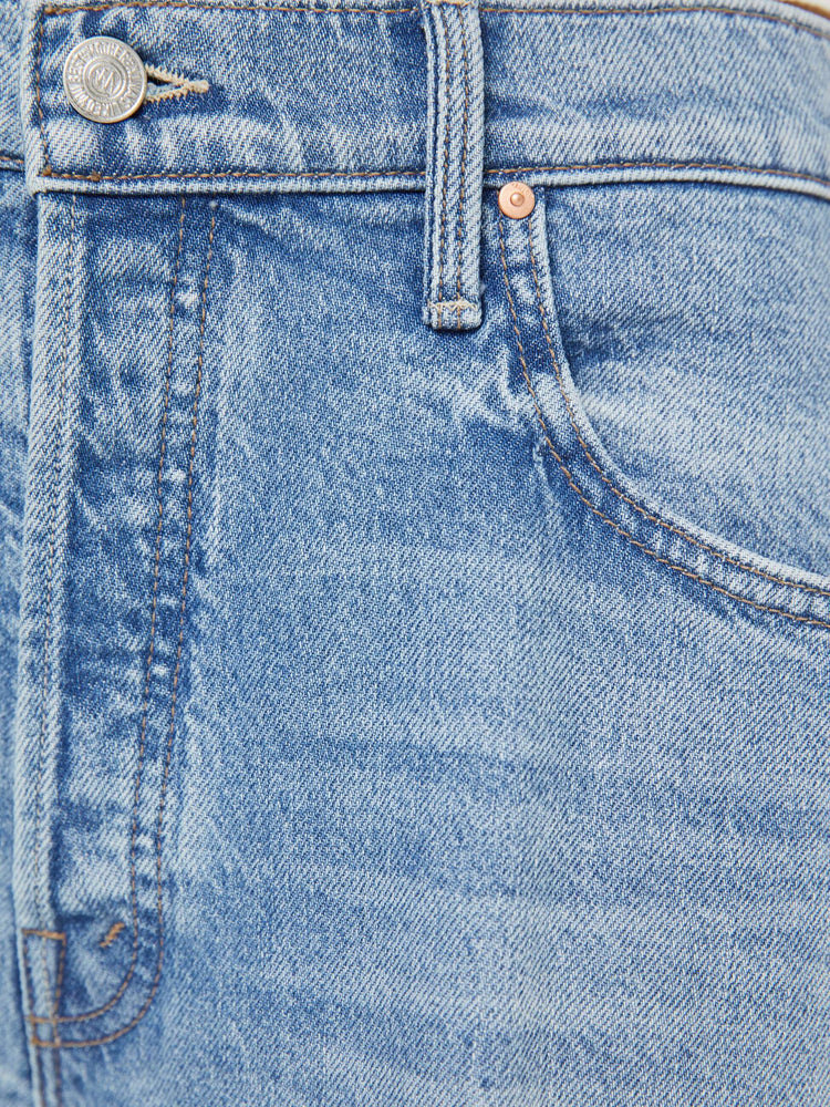 Mother Denim | The Delinquent Button Nerdy - Birds Gone Wild