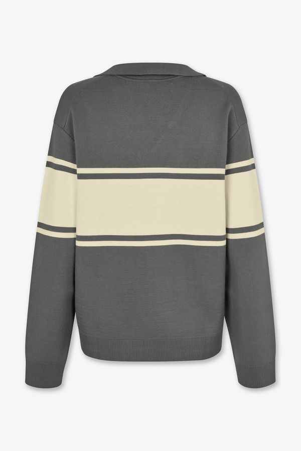 Samsoe Samsoe | Saanne Polo - Gunmetal Wide St.