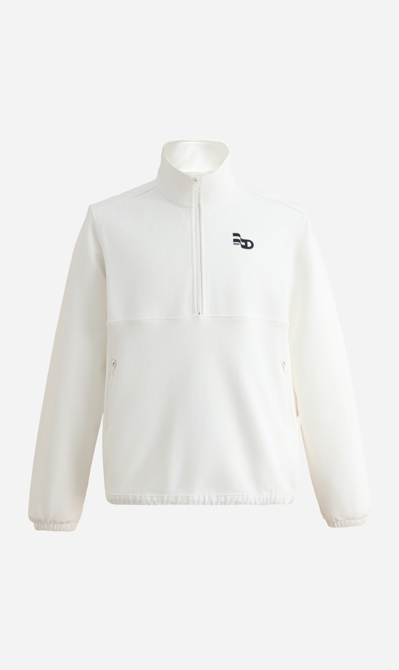 Dear Dylan | Walker Half Zip Sweater - Ivory