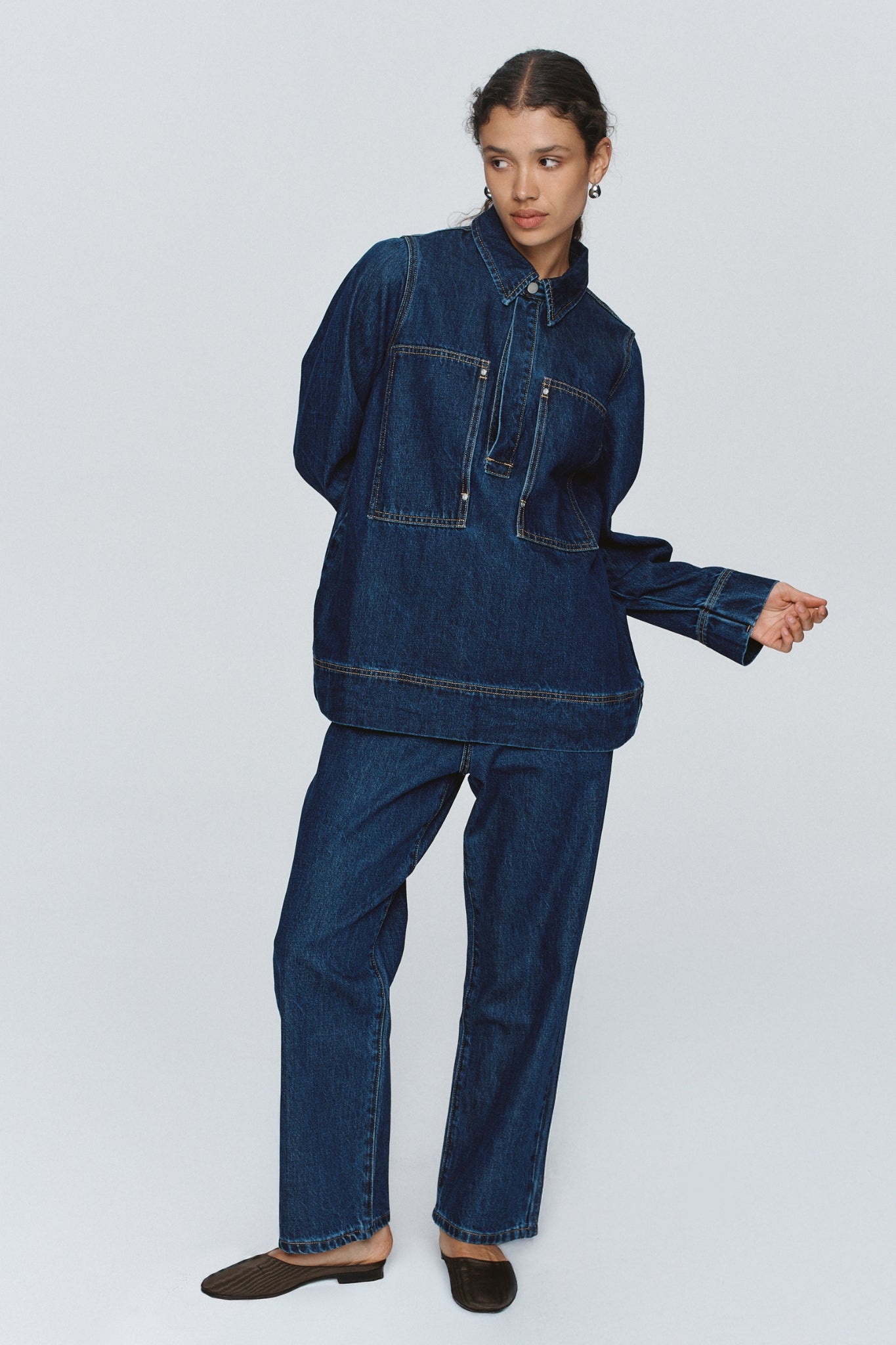 Marle | Elka Shirt - Washed Indigo