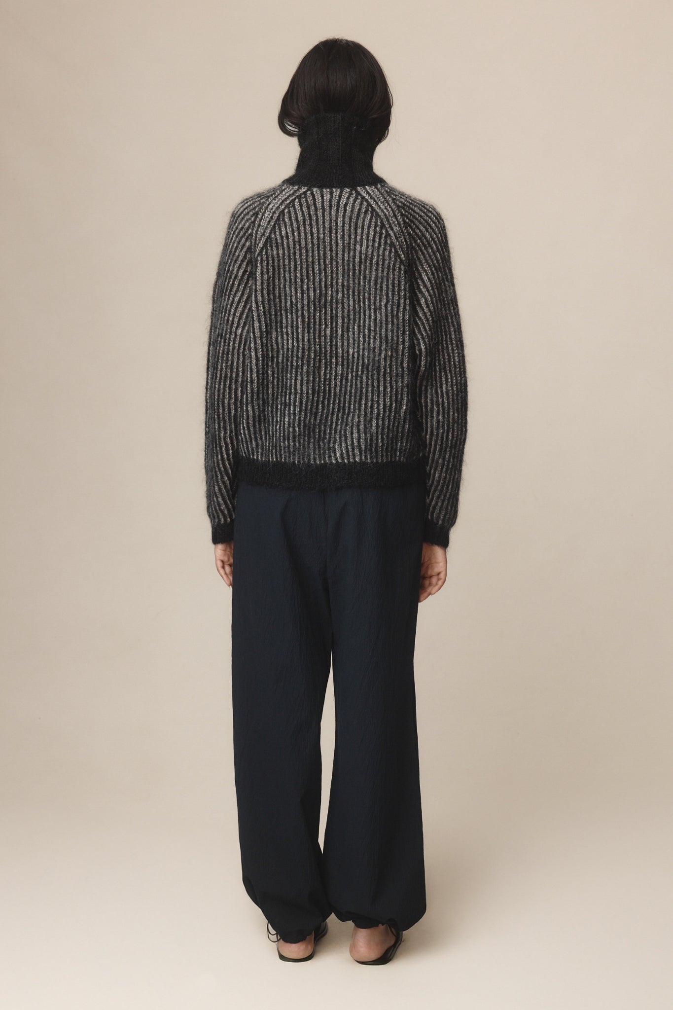 Marle | Oscar Cardigan - Black / Greige