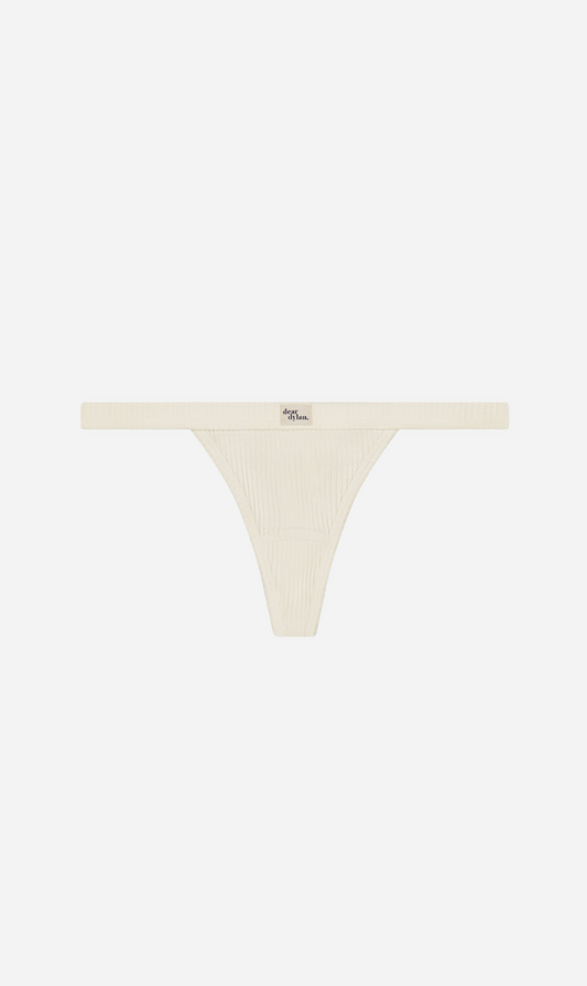 Dear Dylan | Organic Petite Thong - Ivory