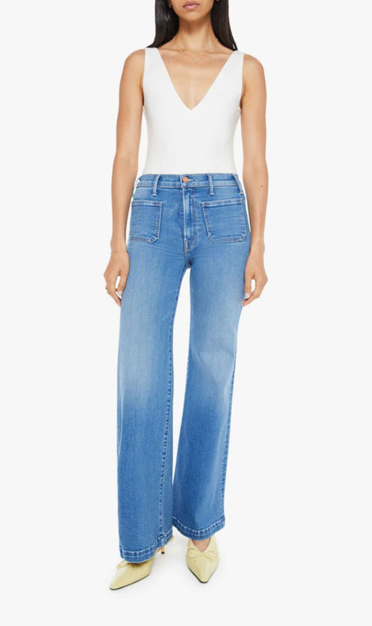 Mother Denim | The Hustler Roller Patch Pocket Sneak - Piece By Piece