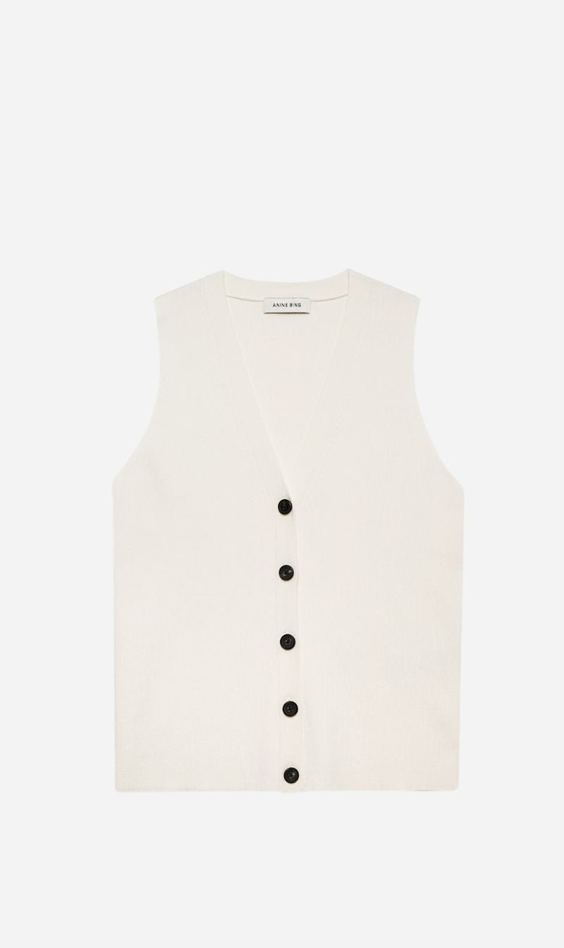 Anine Bing | Lawrence Vest - Ivory