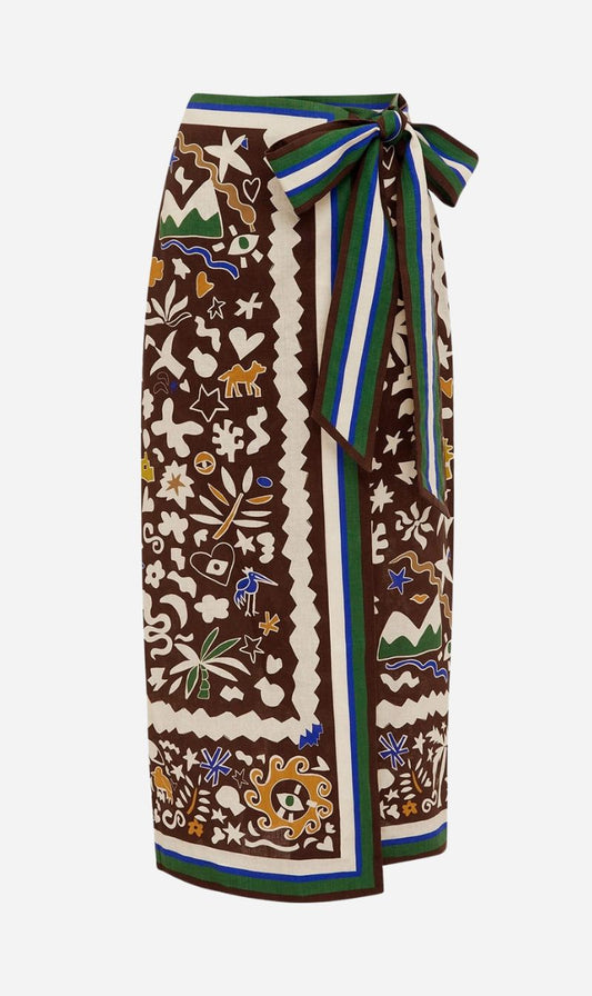 Alemais | Maroc Wrap Skirt - Multi