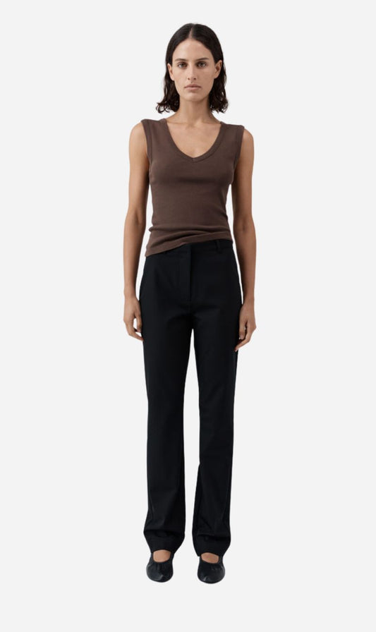 St Agni | Organic Cotton 90s Top - Fudge