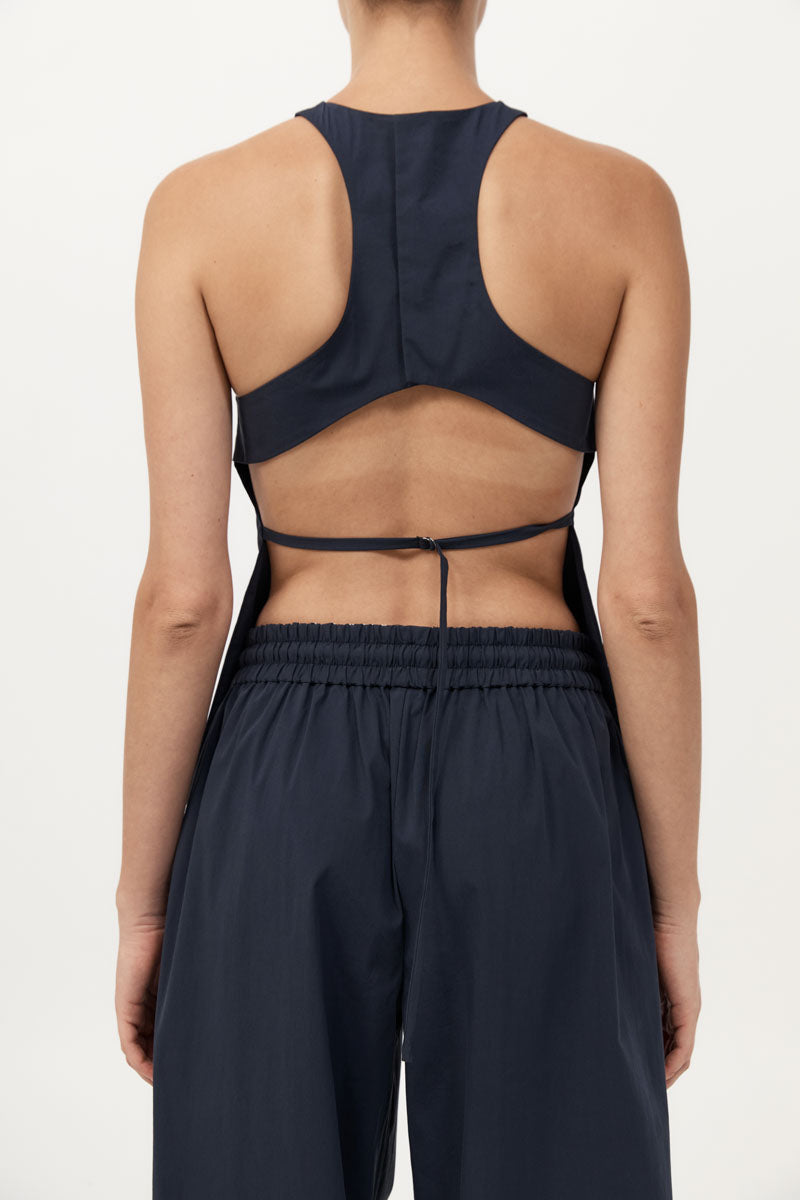 St Agni | Everyday Drawstring Pants - Dark Ink