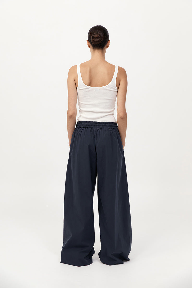 St Agni | Everyday Drawstring Pants - Dark Ink