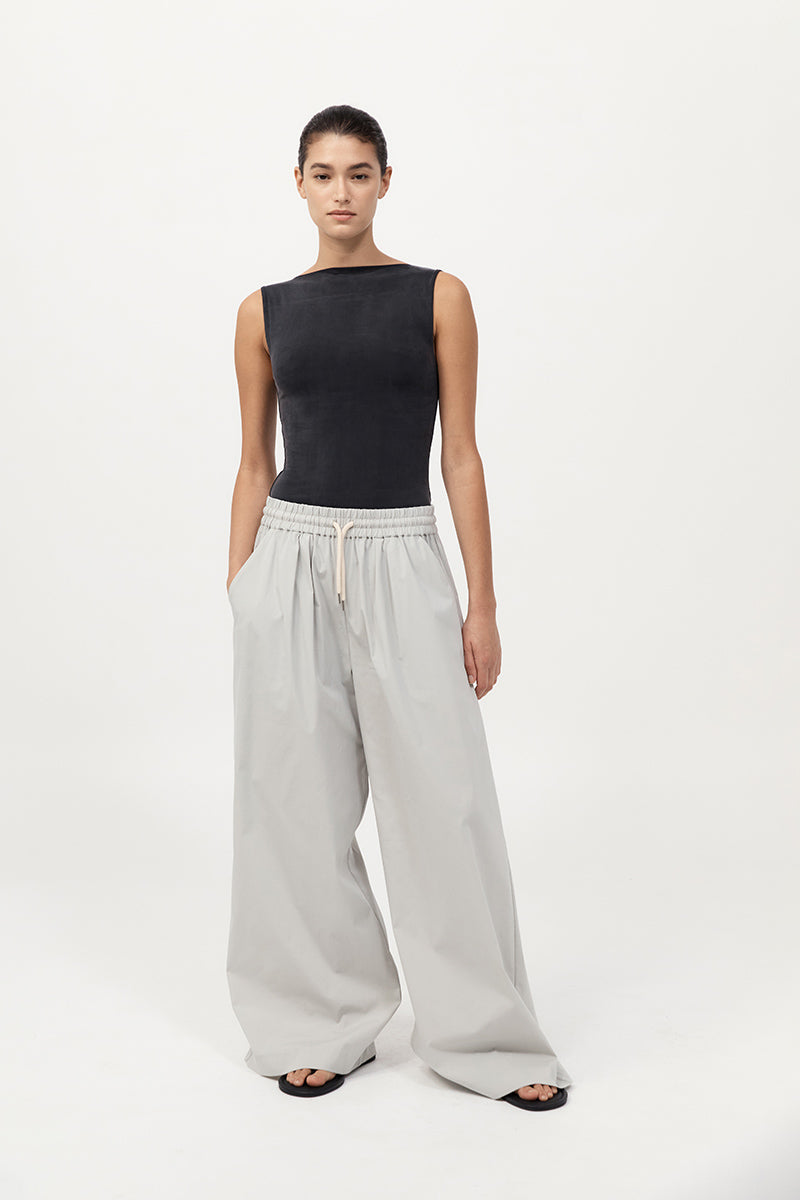 St Agni | Everyday Drawstring Pants - Silver
