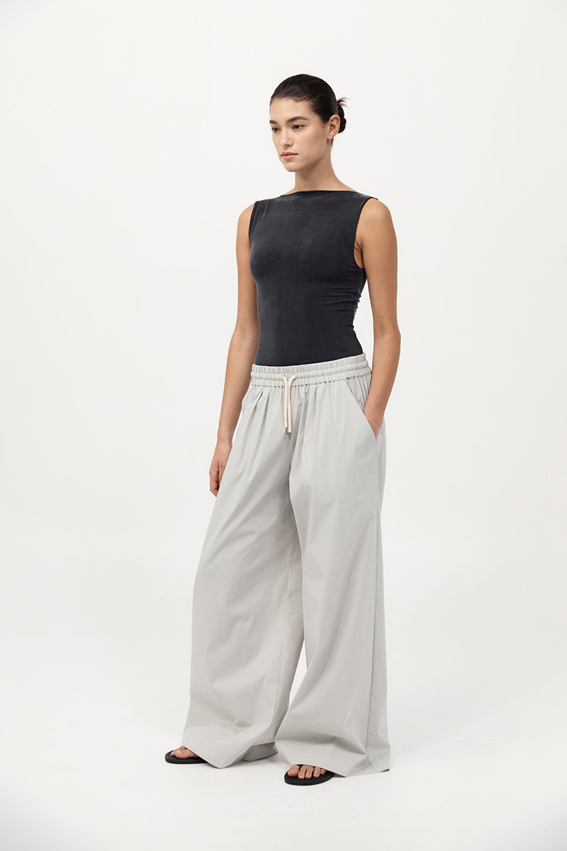 St Agni | Everyday Drawstring Pants - Silver