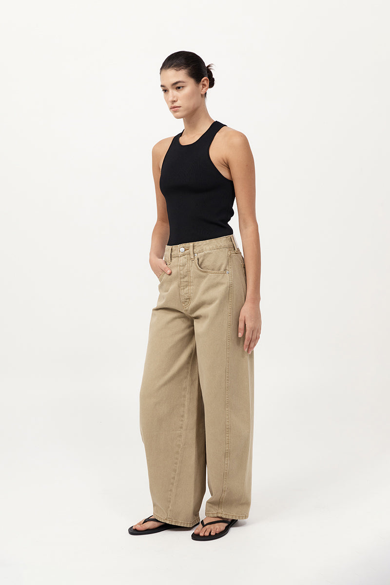 St Agni | Mid Rise Balloon Jeans - Sahara