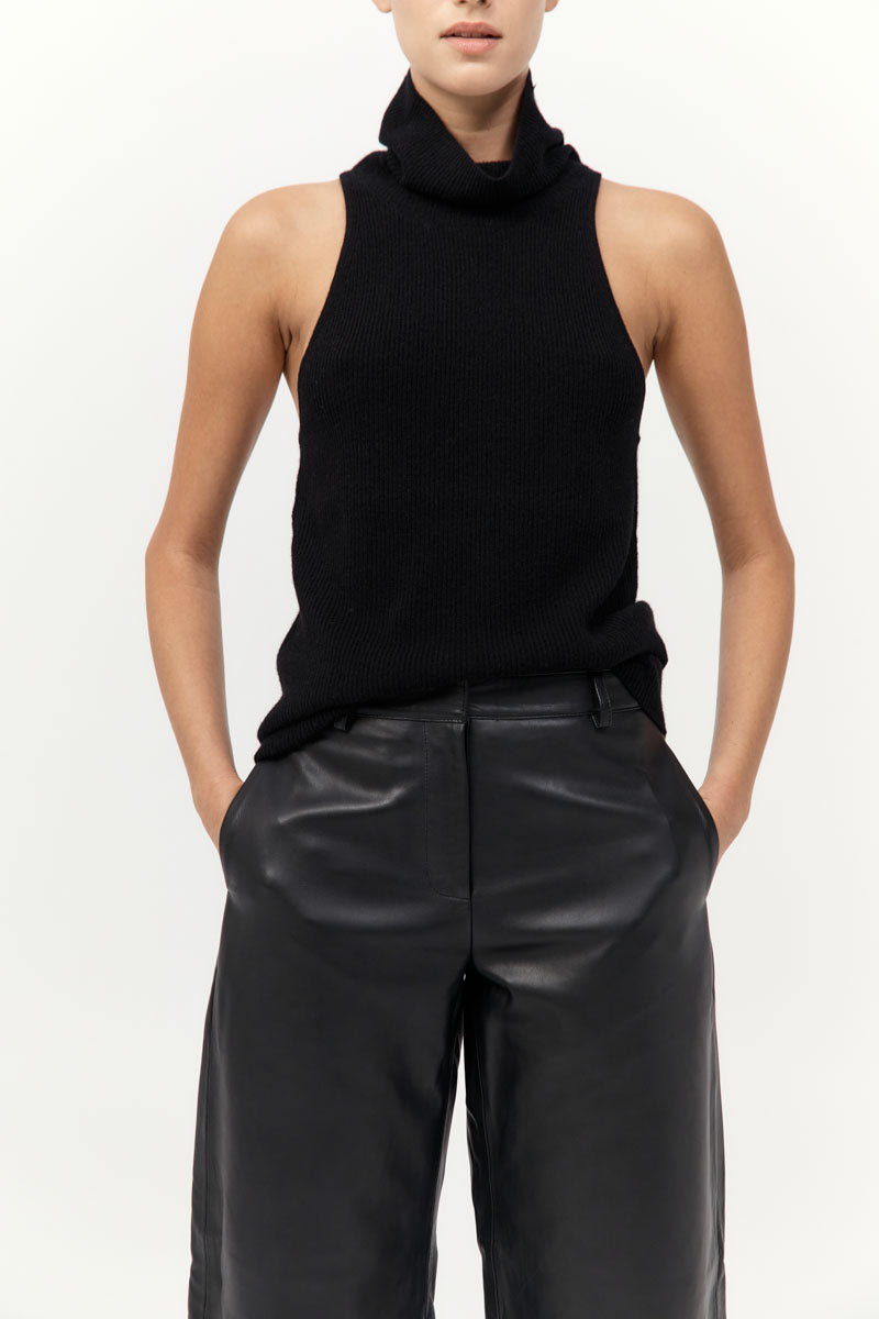 St Agni | Cashmere Blend Top - Black