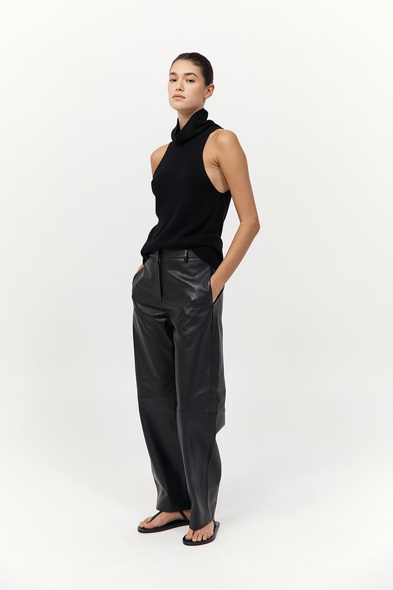 St Agni | Cashmere Blend Top - Black