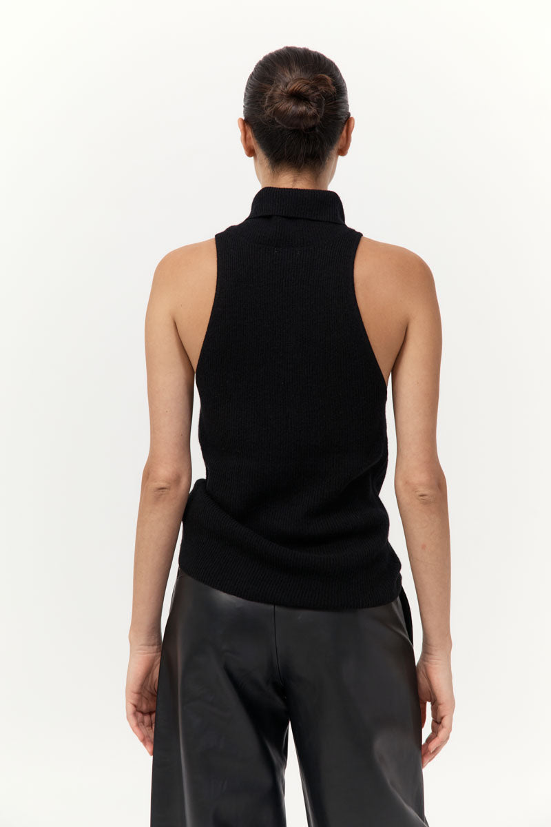 St Agni | Cashmere Blend Top - Black