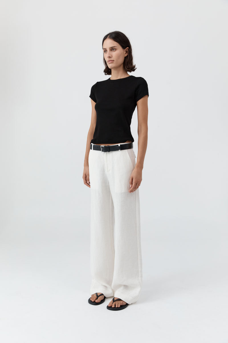 St Agni | Fine Band Carter Trousers - Off White