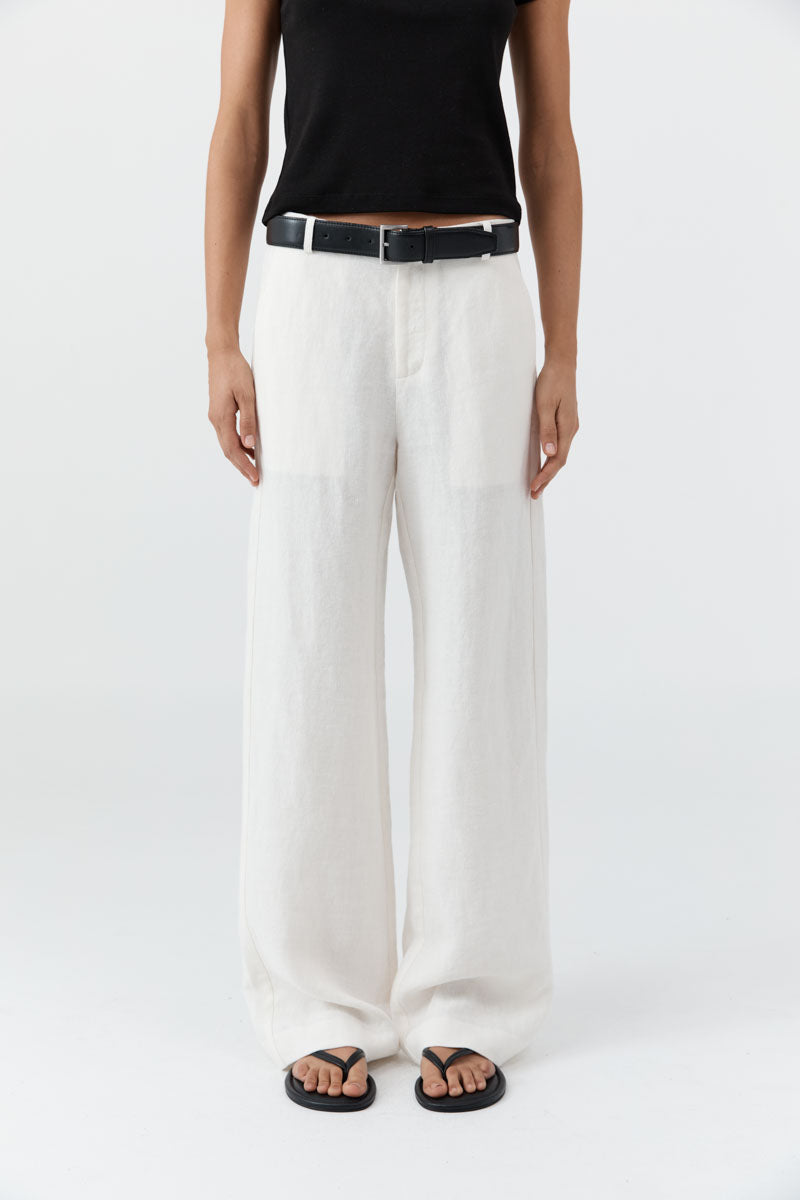 St Agni | Fine Band Carter Trousers - Off White