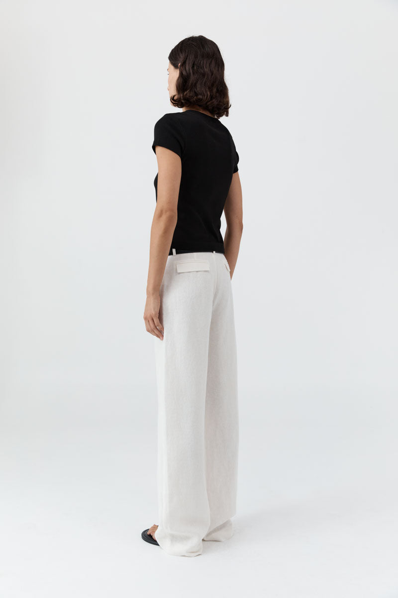St Agni | Fine Band Carter Trousers - Off White