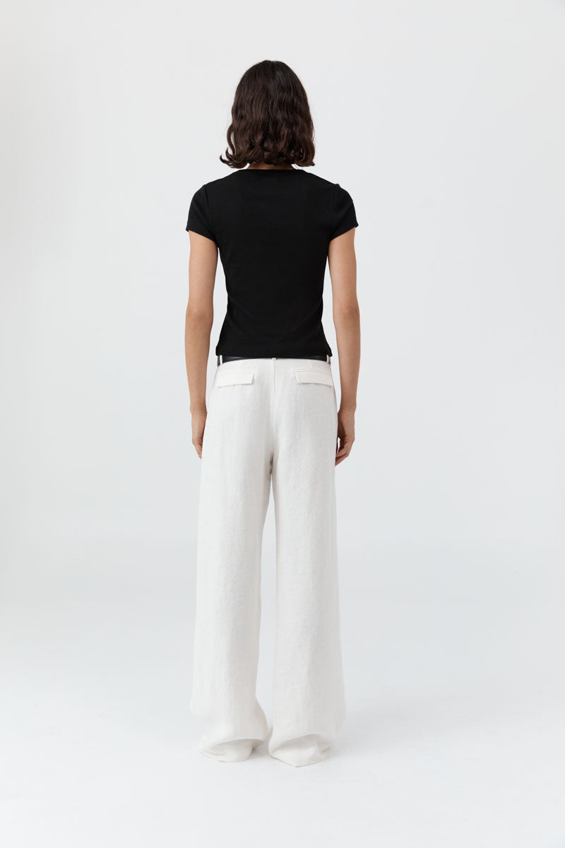 St Agni | Fine Band Carter Trousers - Off White