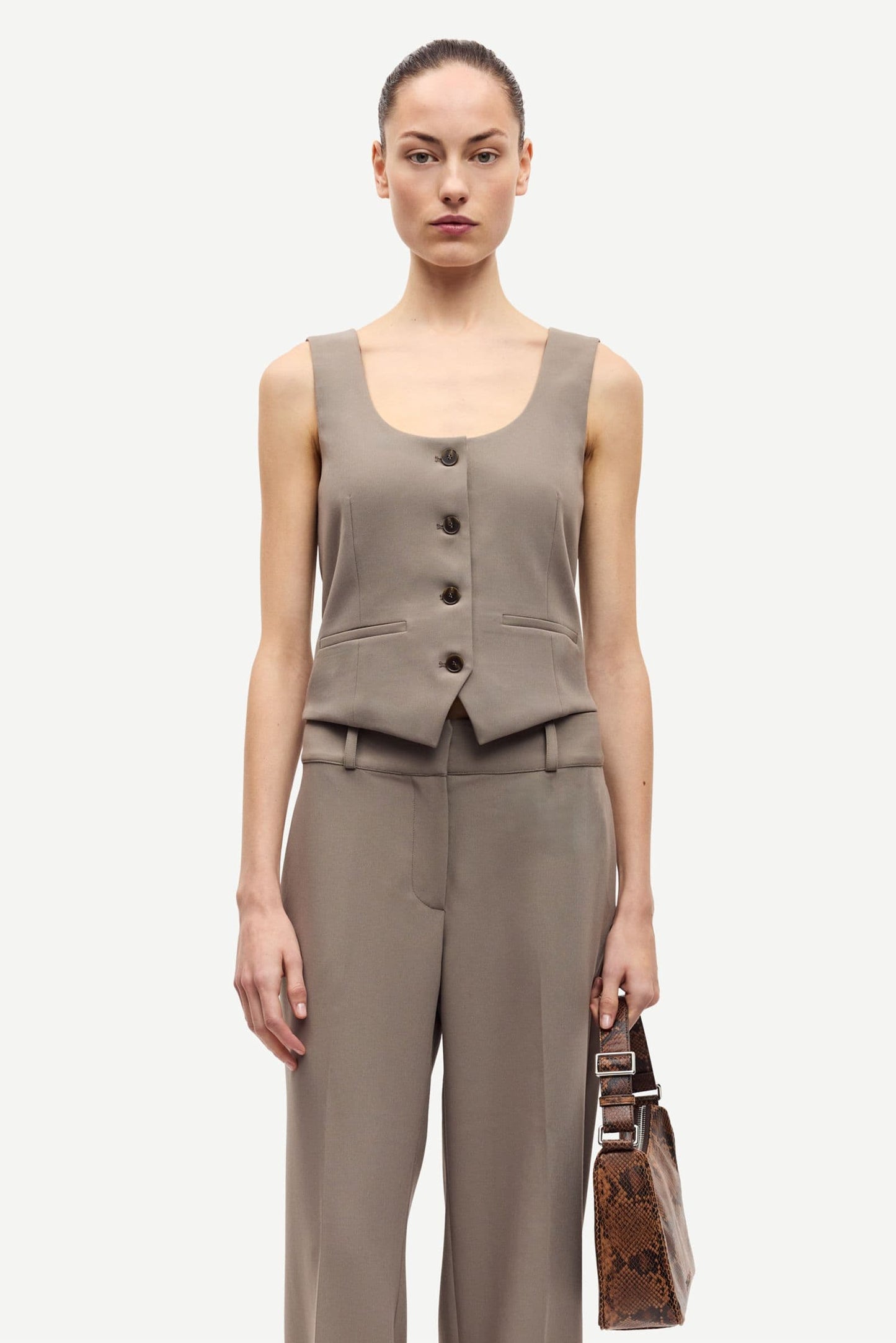 Samsoe Samsoe | Salaney Vest - Dark Aluminum