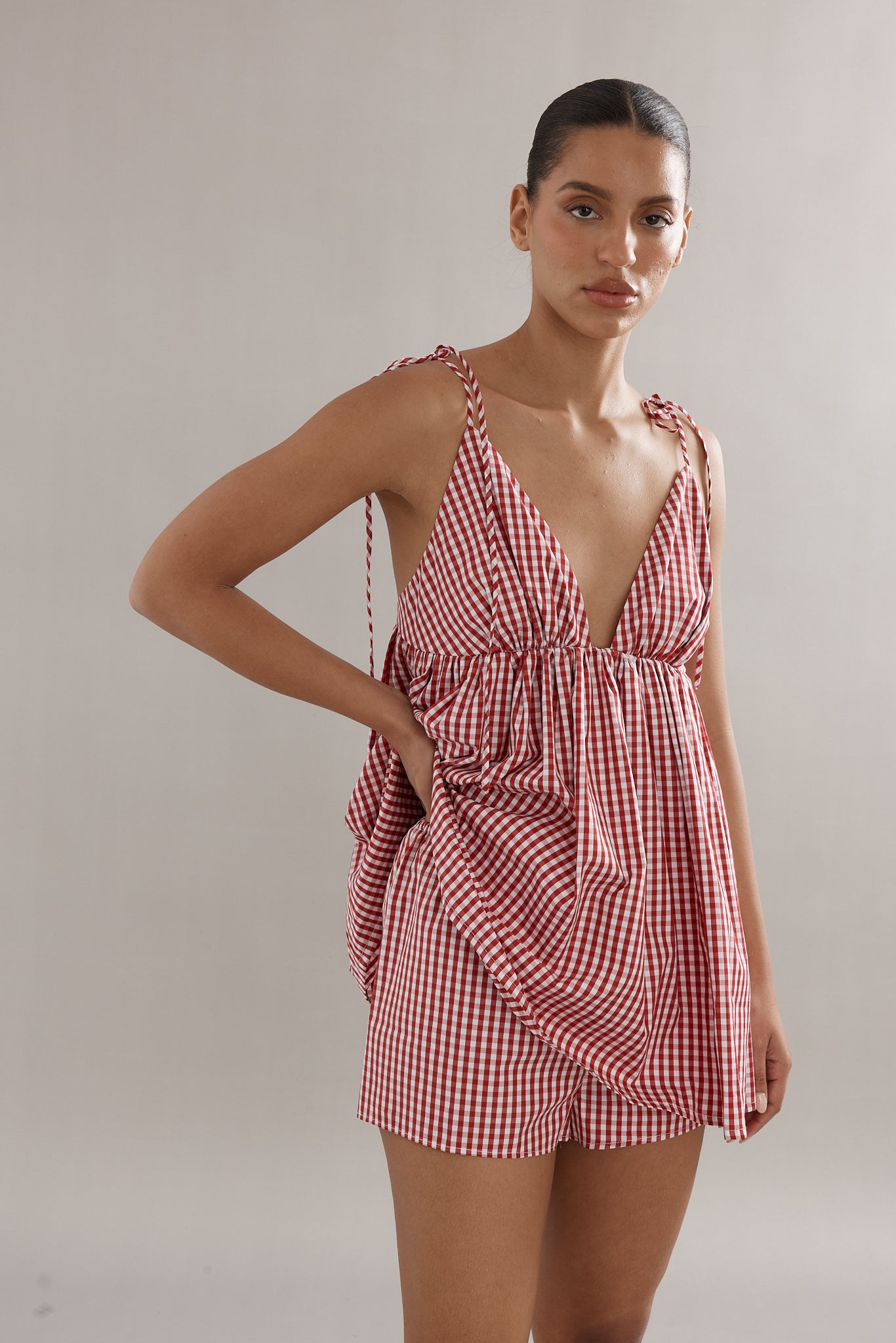 Caitlin Crisp | Esther Top - Red Gingham