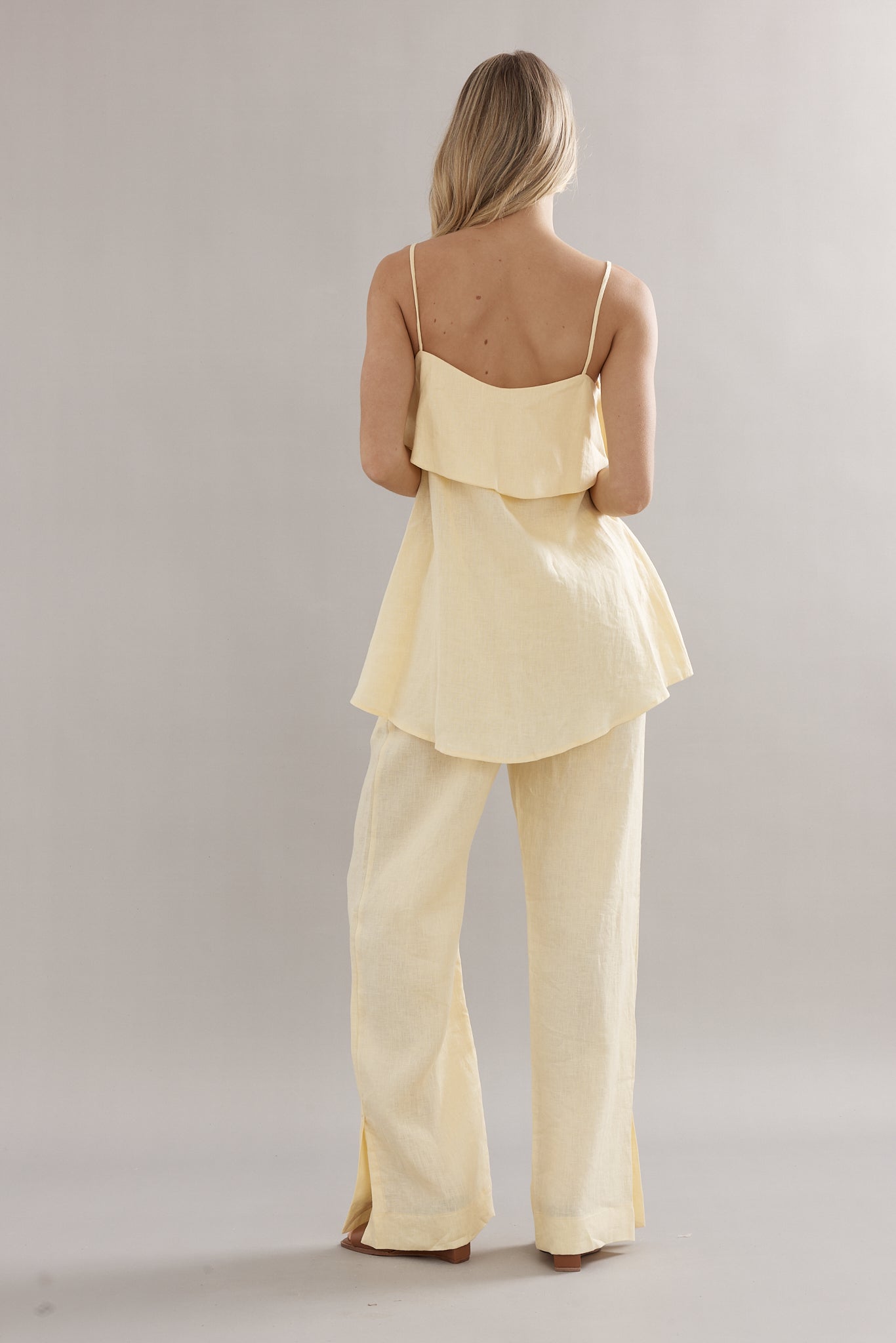 Caitlin Crisp | Jimmy Jogger - Yellow Linen