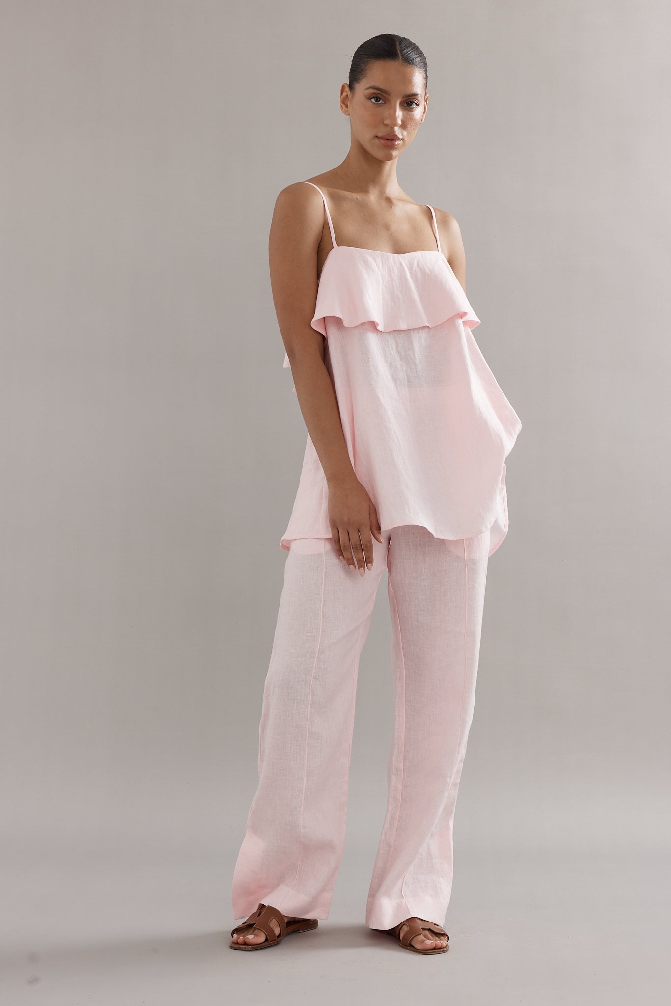 Caitlin Crisp | Rio Top - Pink Linen