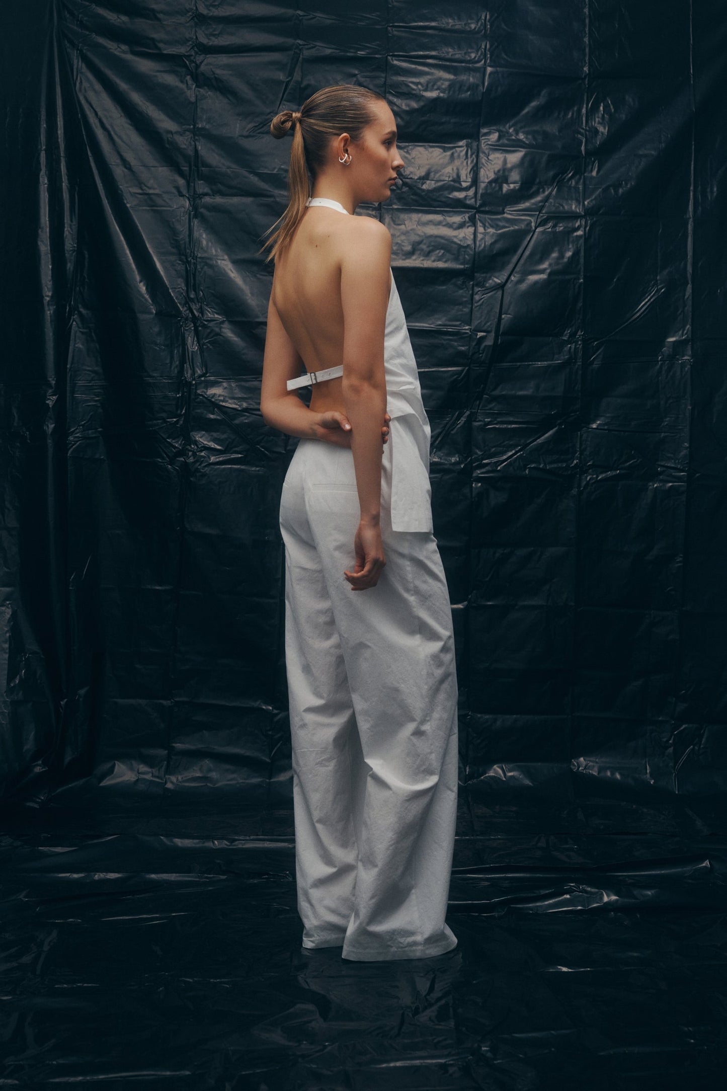 One of Others | Bea Belted Pant - White