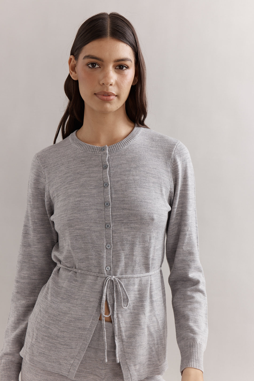 Caitlin Crisp | Ballerina Merino Cardigan - Grey