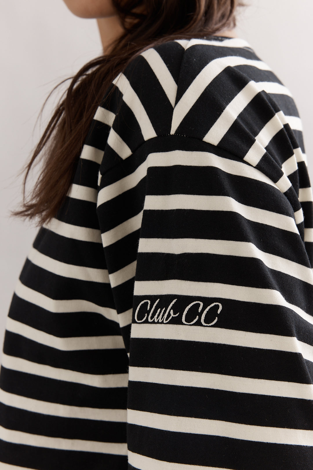 Caitlin Crisp | Marina Boat Neck - Black Stripe