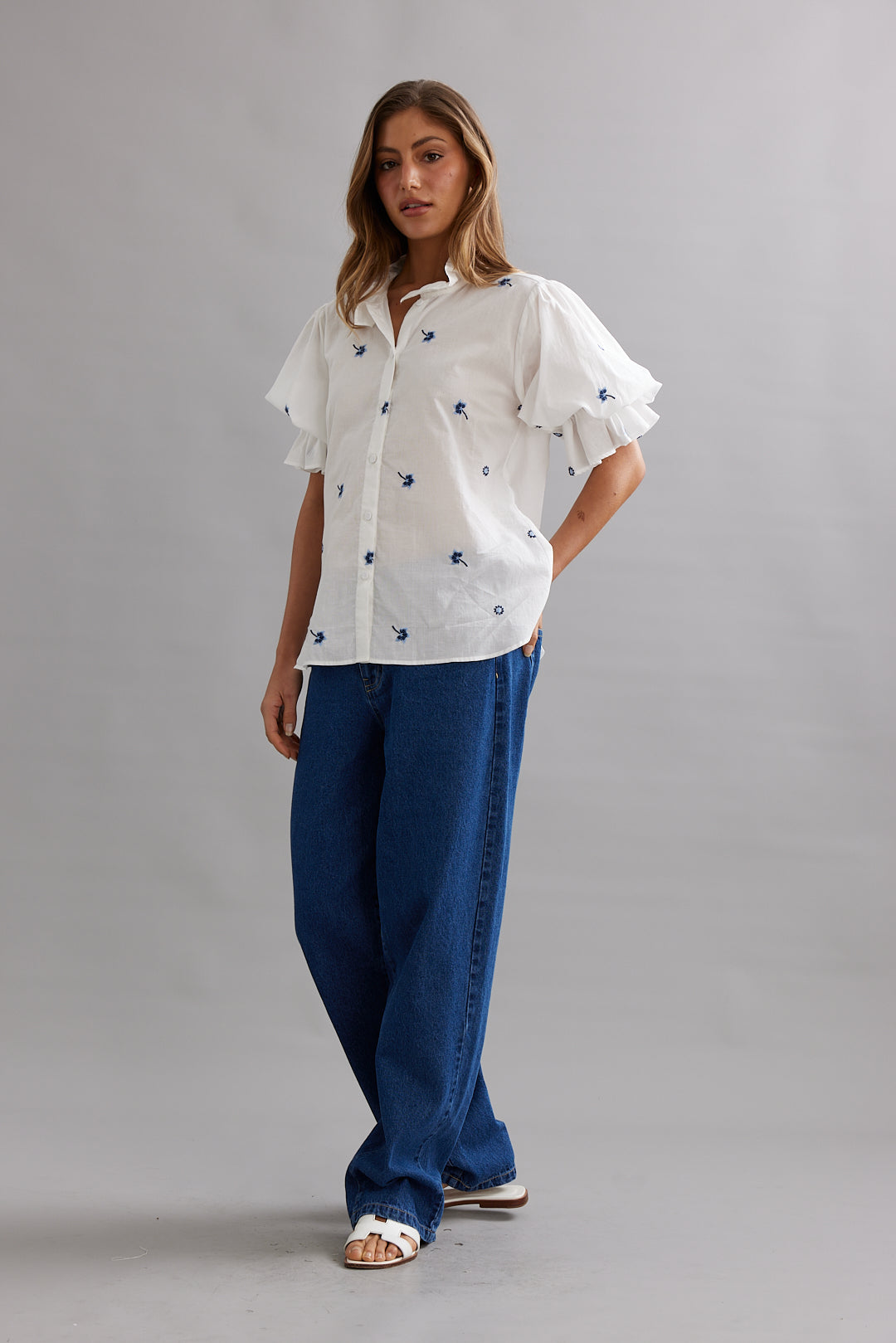 Caitlin Crisp | Soho Blouse - Bluebell Voile