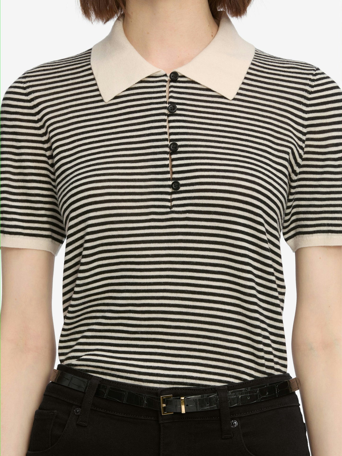 Frame Denim | The Smart Polo - Cream Multi