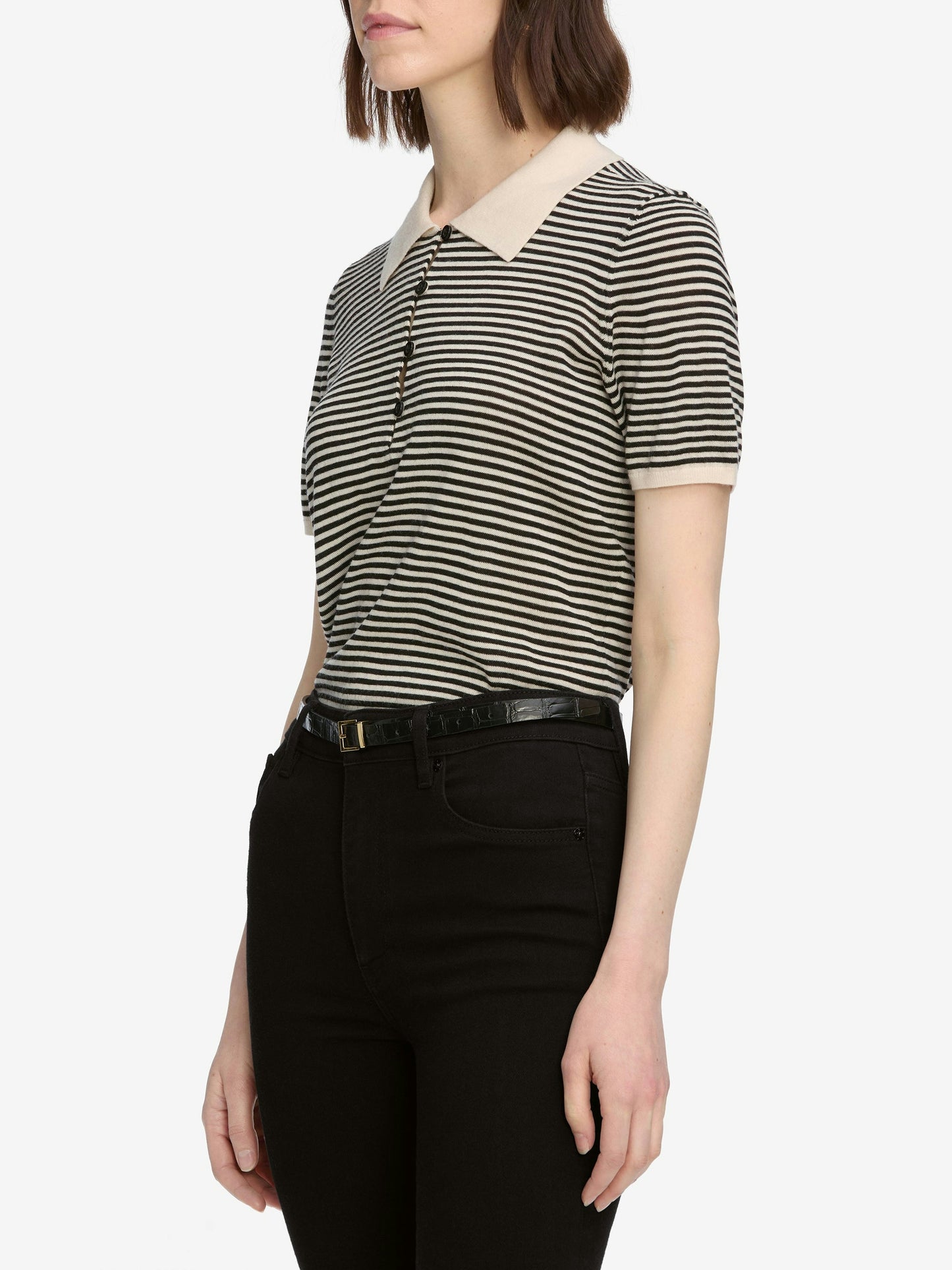 Frame Denim | The Smart Polo - Cream Multi
