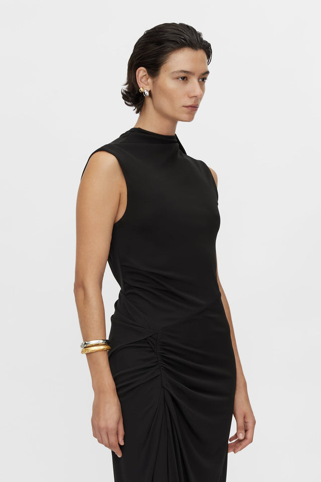 Camilla and Marc | Paloma Dropped Sleeve Dress - Black