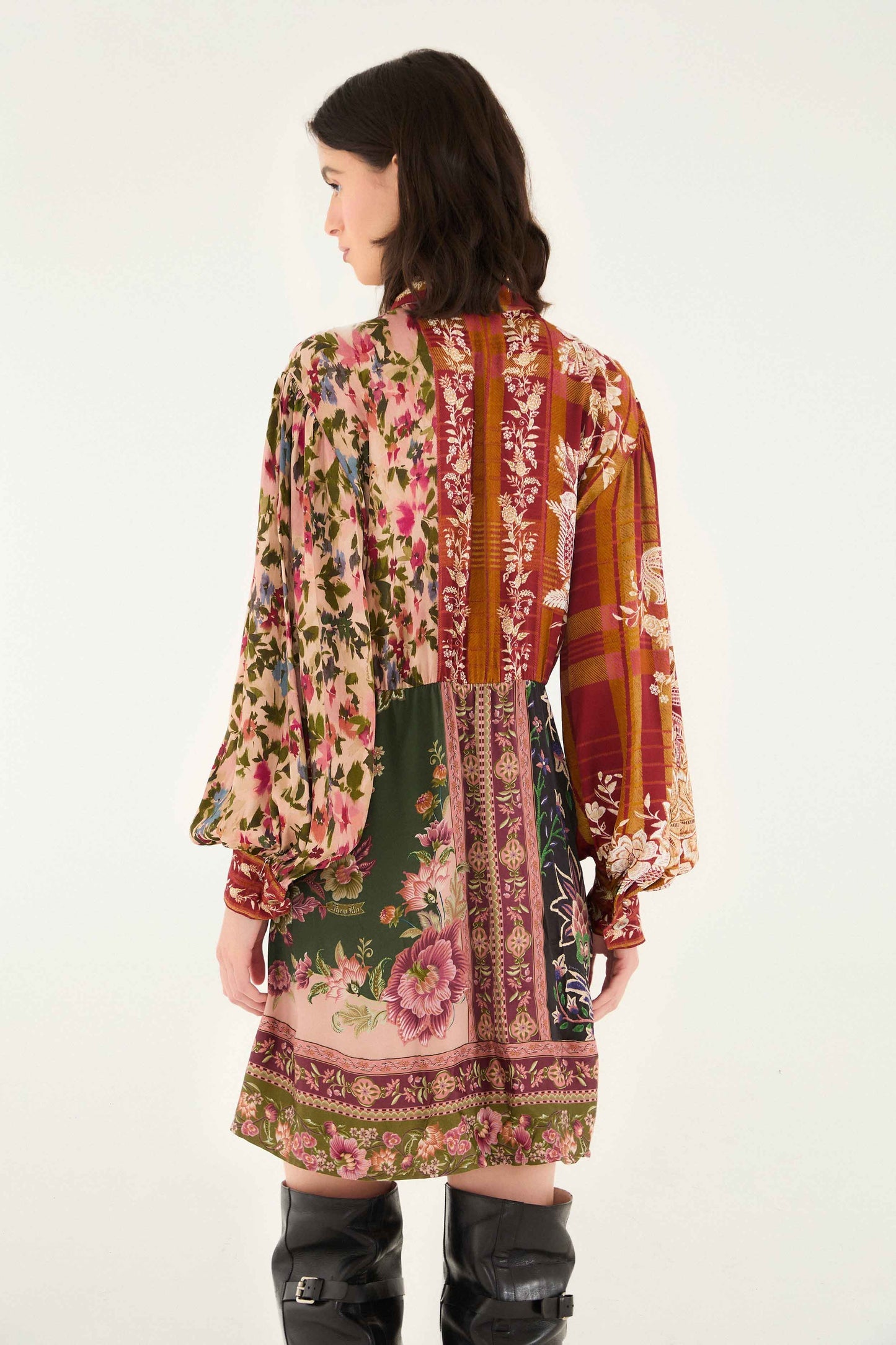 Farm Rio | Mix Mini Dress - Winter Garden