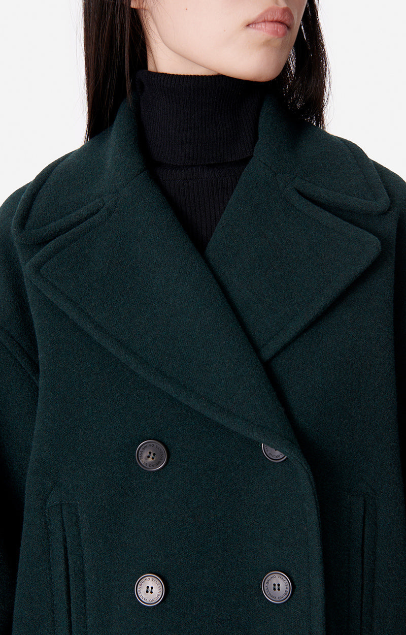 Vanessa Bruno Berlin Coat Vert Sapin Sisters Co