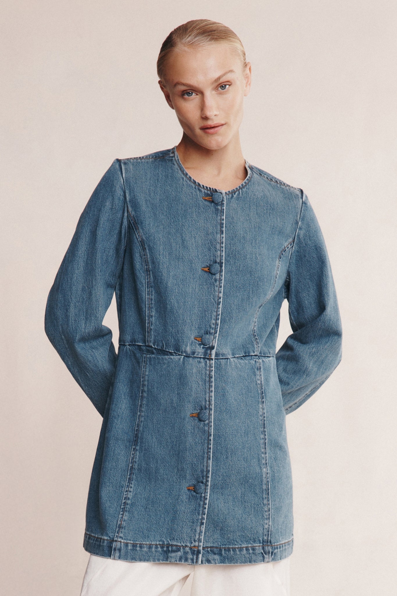 Marle | Riana Jacket - Light Wash 01