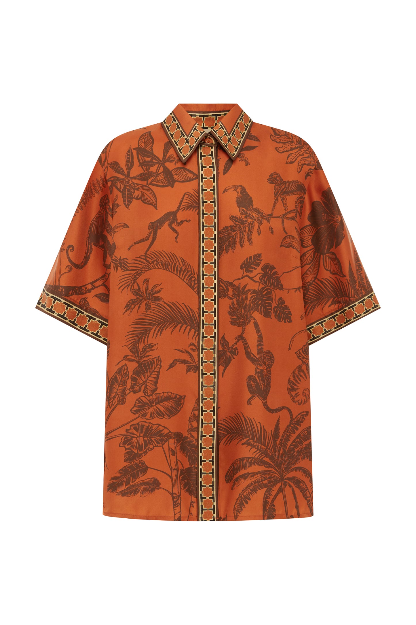 Alemais | Monkey Dance Silk Shirt - Multi