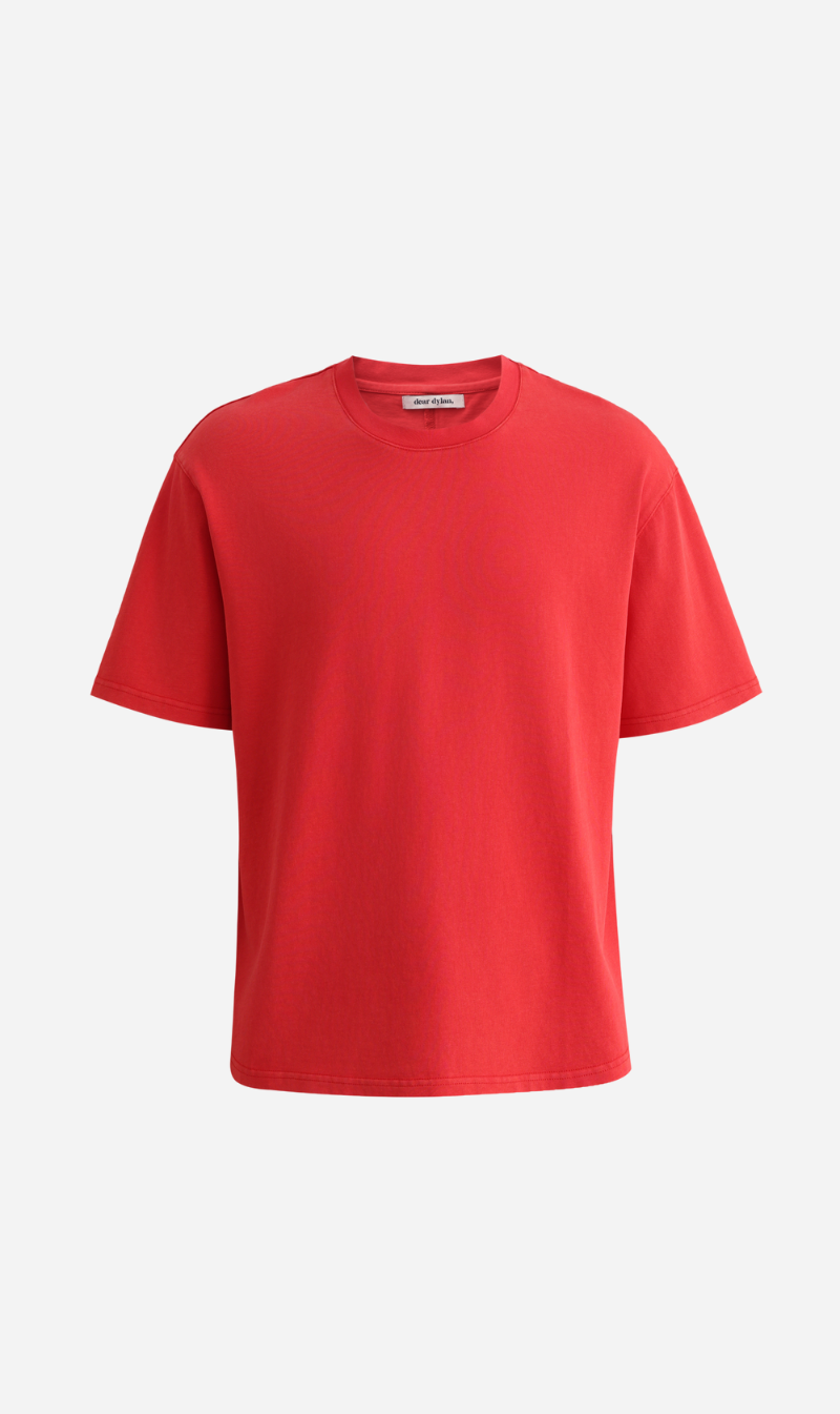 Dear Dylan | Dylan Oversized Tee - Vintage Red