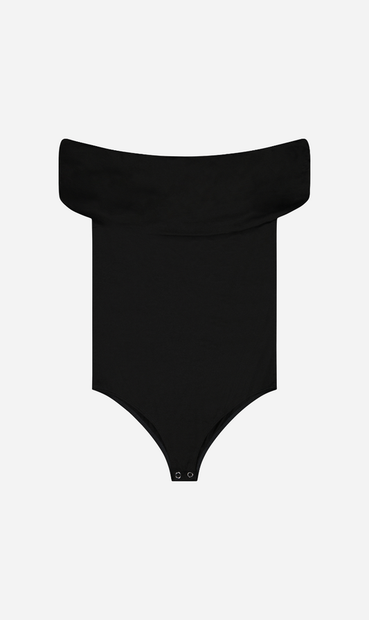 Rebe | Off-The-Shoulder Bodysuit - Black