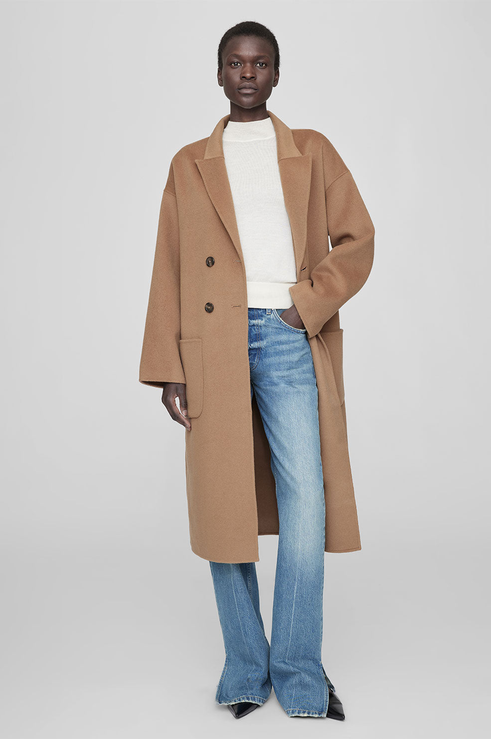 Anine Bing | New Dylan Coat - Camel Cashmere