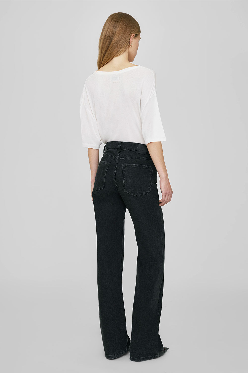 Anine Bing | Vale Tee - Off White Cashmere Blend