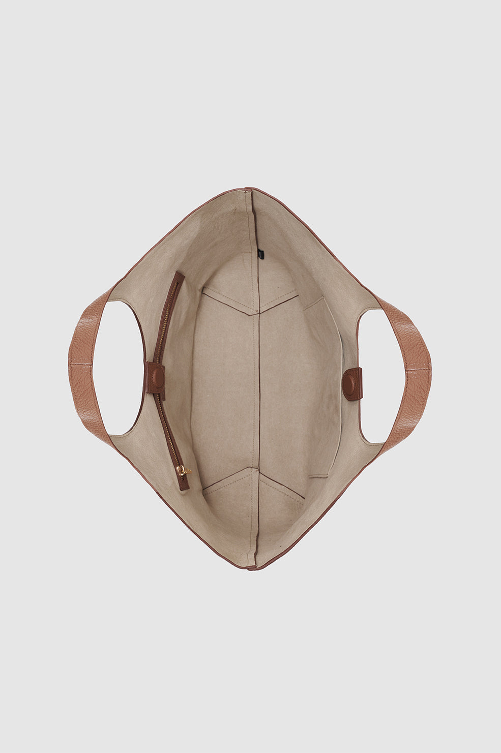 Anine Bing | Medium Lili Tote - Cognac Pebbled