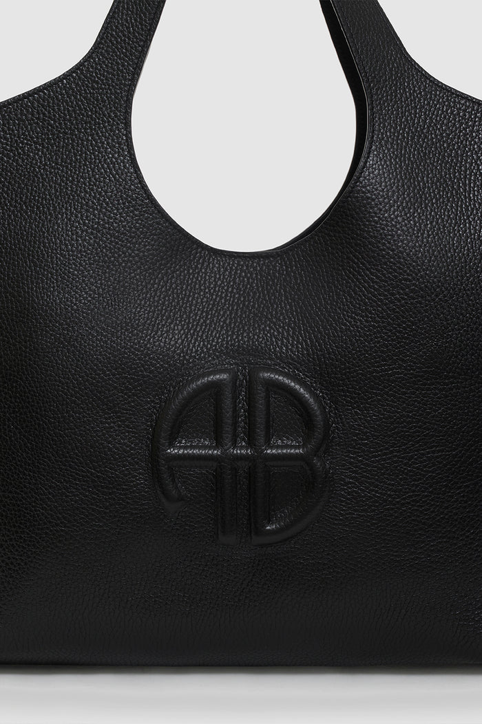 Anine Bing | Medium Lili Tote - Black Pebbled