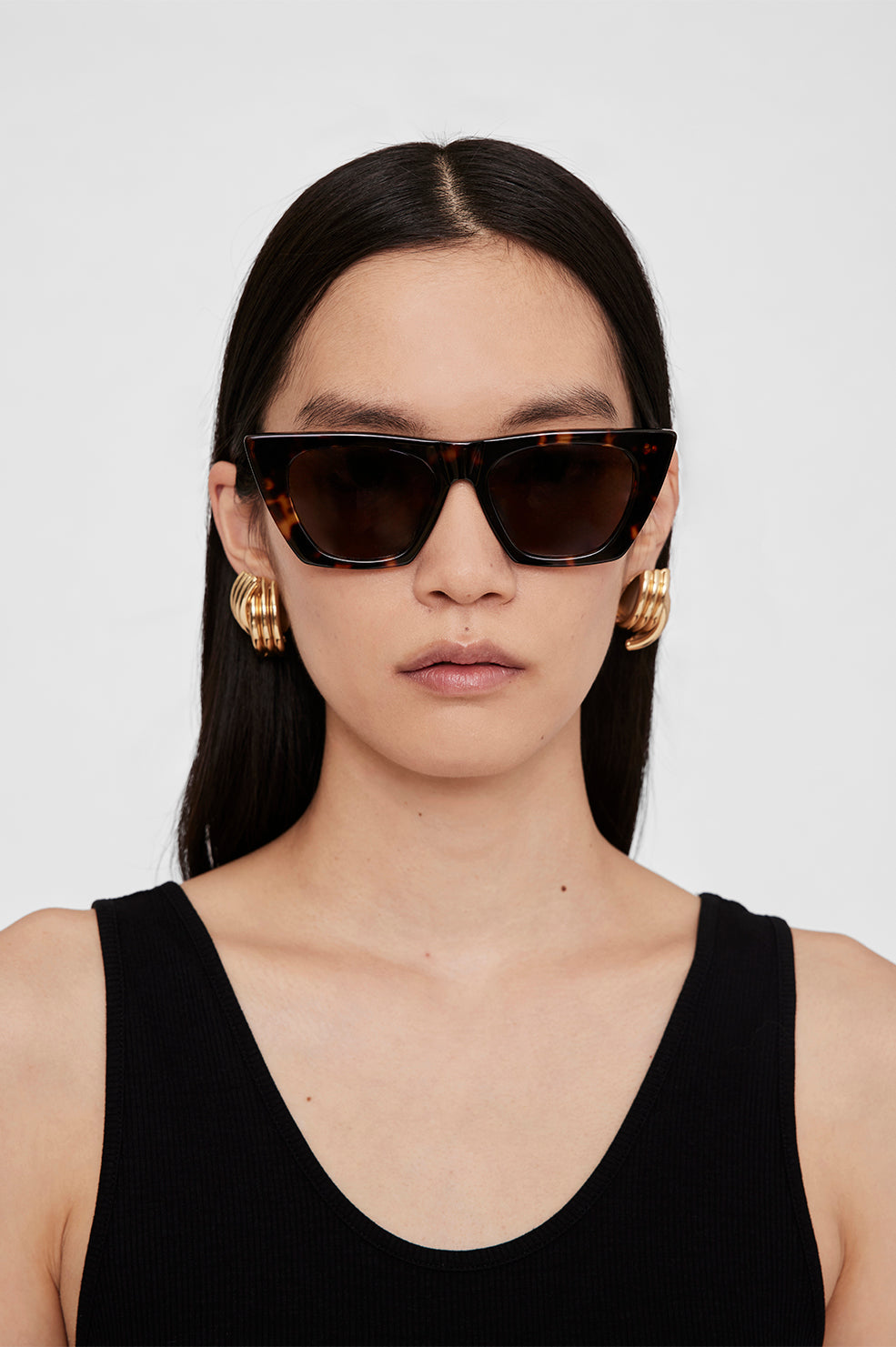 Anine Bing | Paris Sunglasses - Dark Tortoise