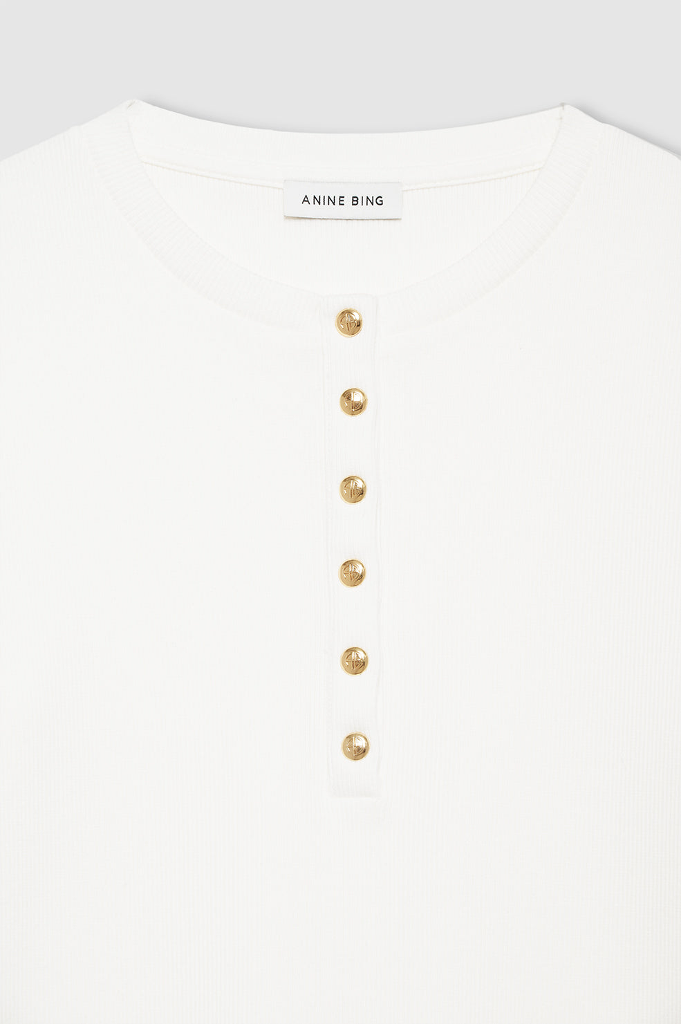 Anine Bing | Alessia Long Sleeve Tee - Ivory