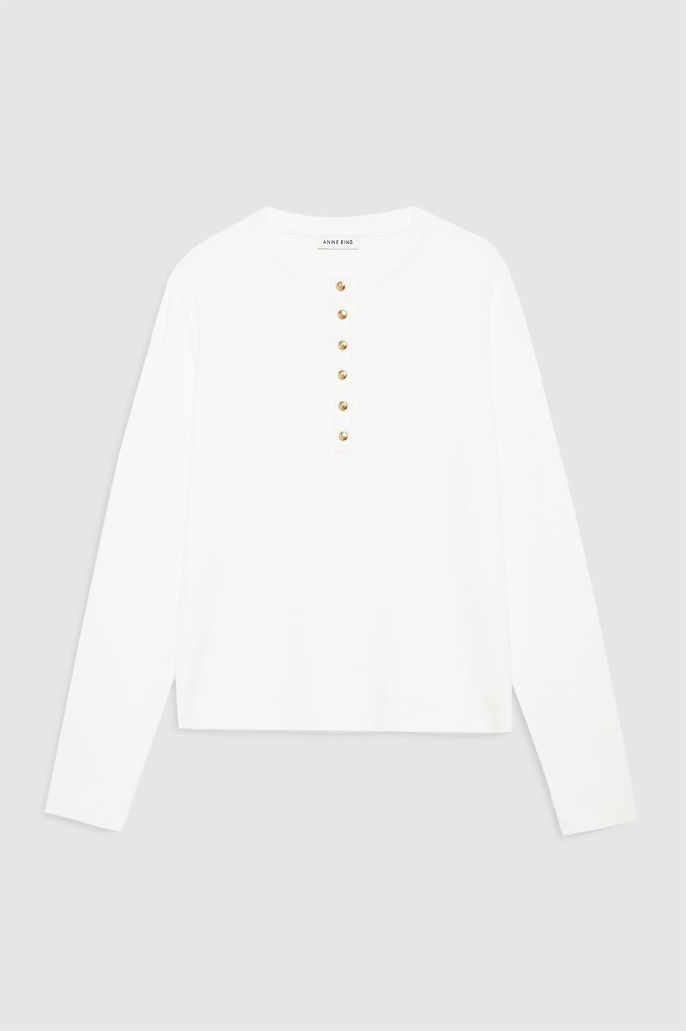 Anine Bing | Alessia Long Sleeve Tee - Ivory