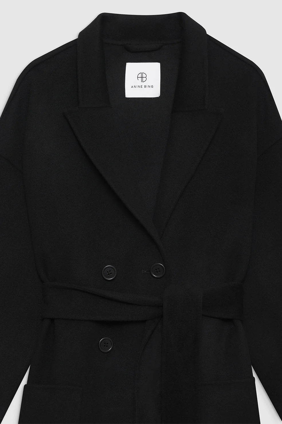 Anine Bing | Dylan Coat - Black Cashmere