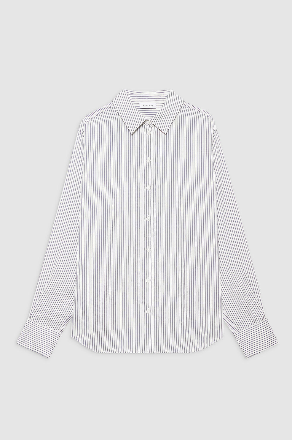 Anine Bing | Essie Shirt - White & Navy Stripe